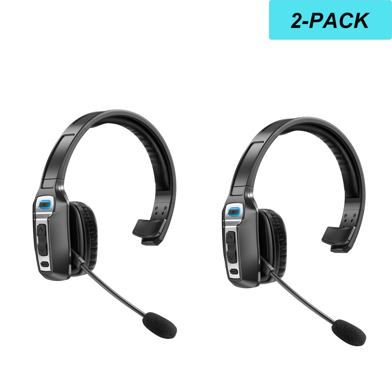 Trucker Wireless Mic Blue Parrot Bluetooth Noise Cancelling Headset Earpiece USA