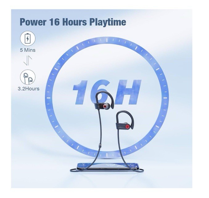 Boean Bluetooth Headphones, Wireless Headphones with 16 Hours Playtime Bluetooth