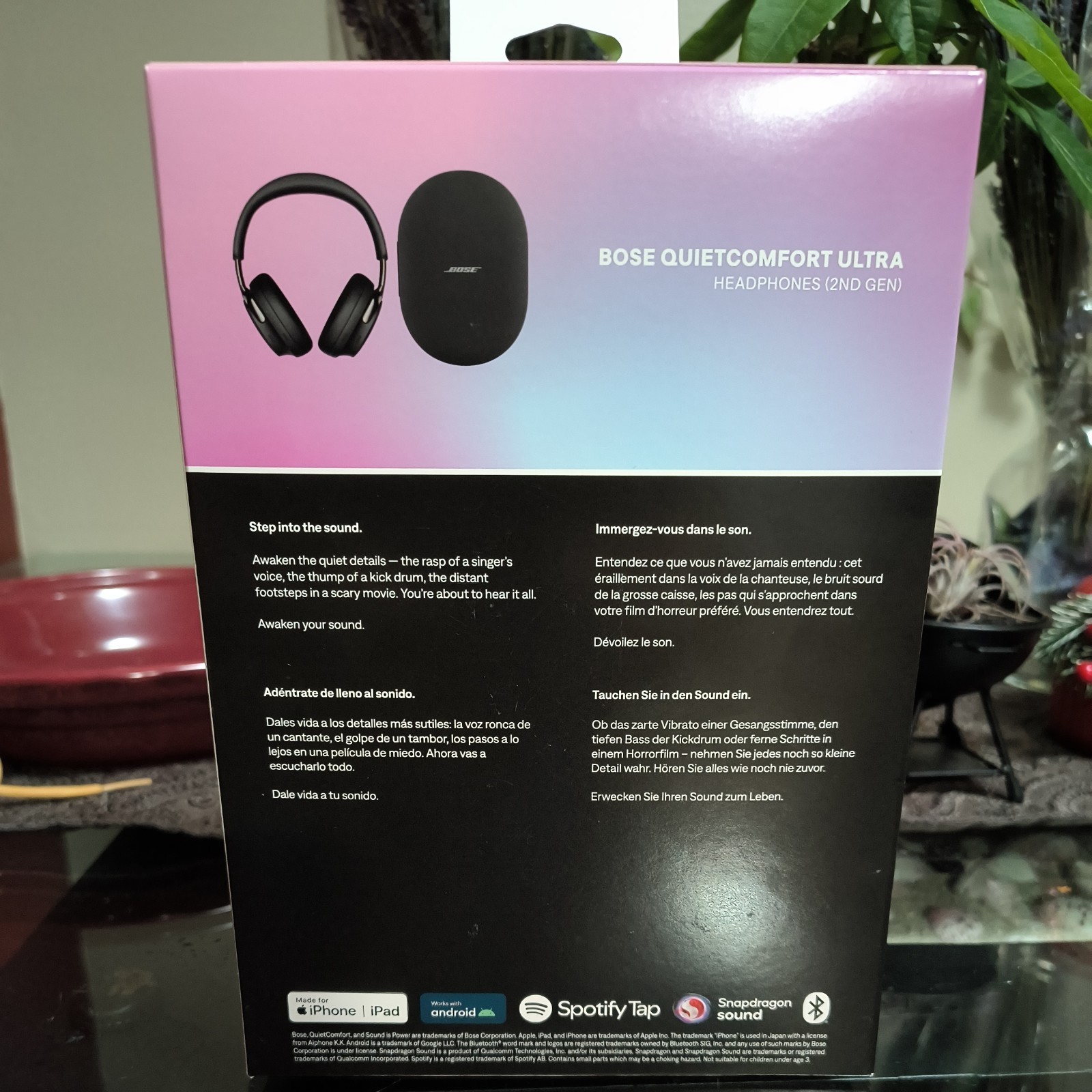 Bose QC Ultra 2nd Gen Headphones – New Condition – Full Kit – Black