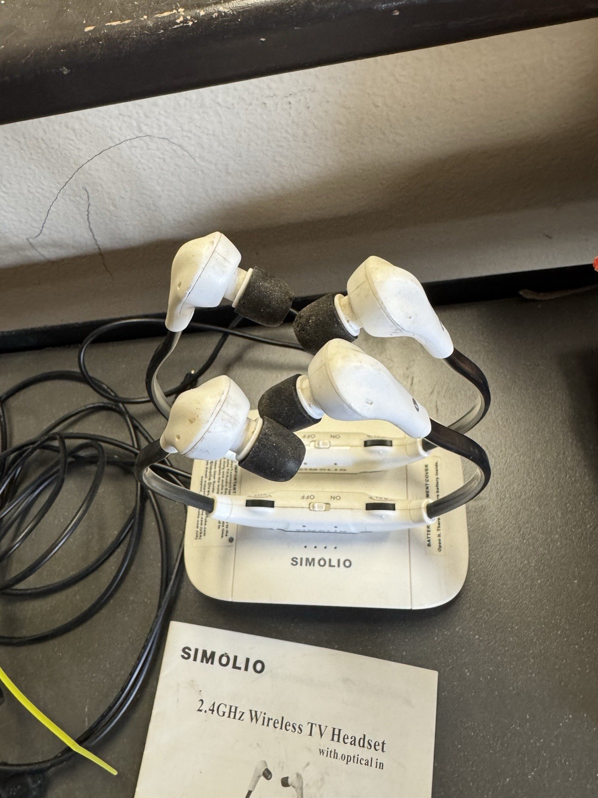 SIMOLIO SM-824D 2.4GHz Wireless Headset for TV Listening *FAST SHIPPING*