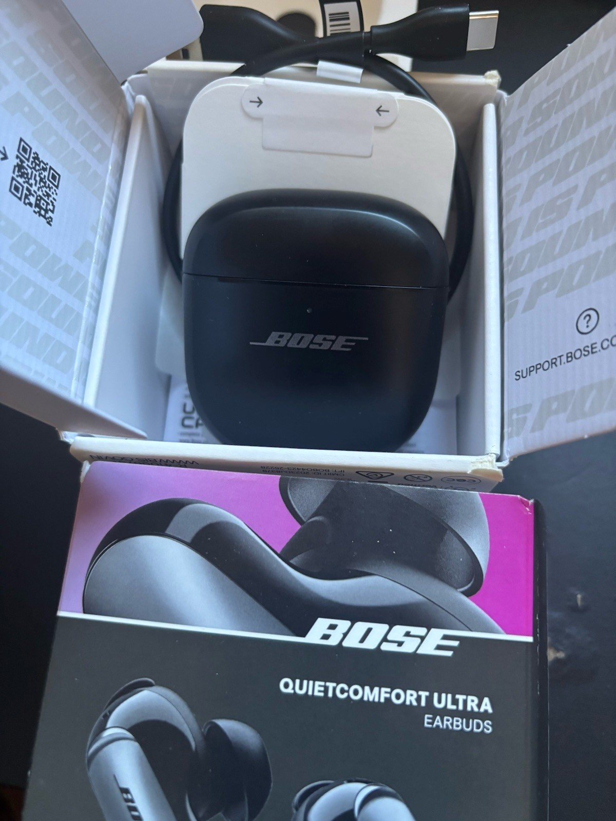 Bose QuietComfort Ultra Wireless Noise Canceling In-Ear Bluetooth Earbuds Black