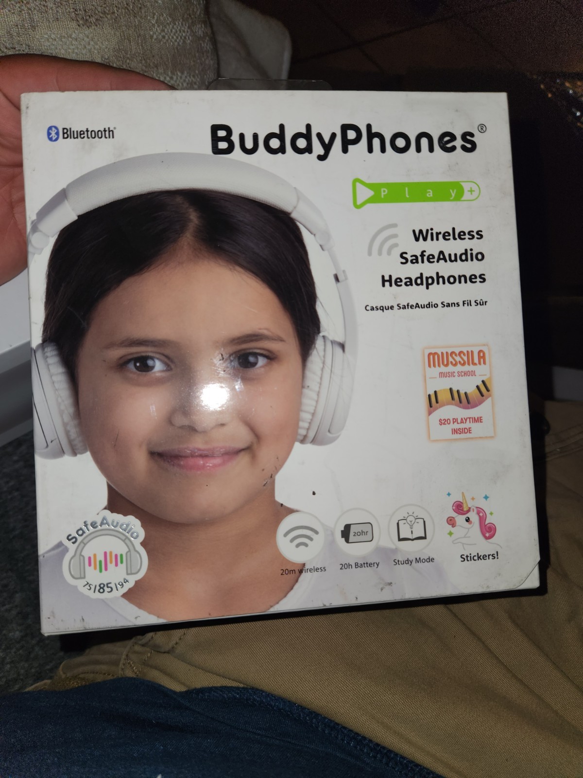 BuddyPhones Cosmos Fun | Wired or Wireless Foldable ANC Bluetooth Headphones