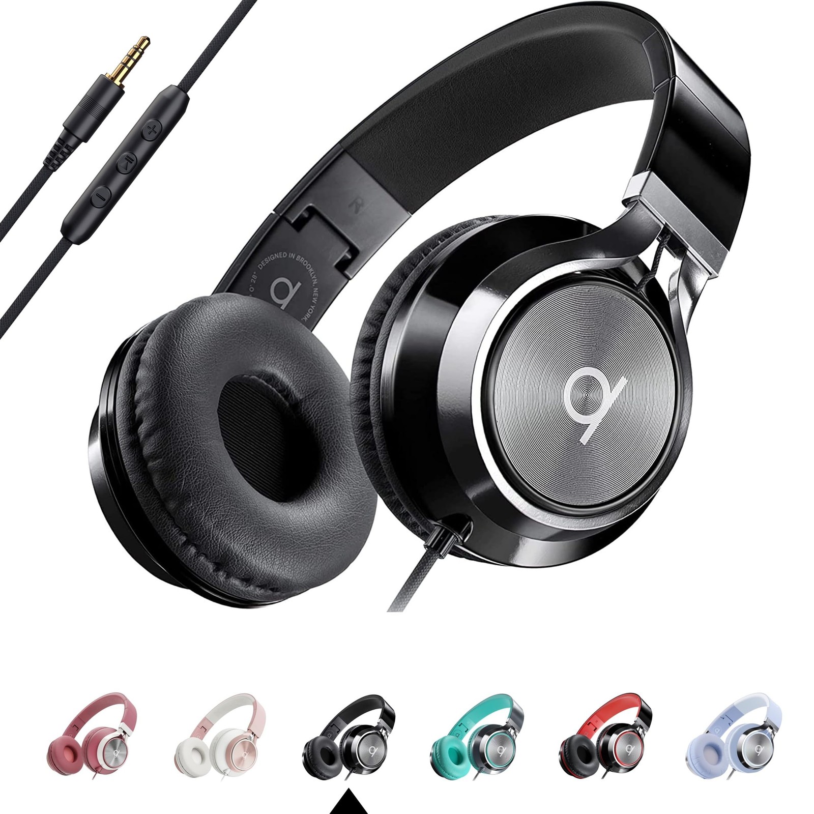 CL750 Wired Headphones with Mic — Noise Isolating On-Ear Headphones for Compu…