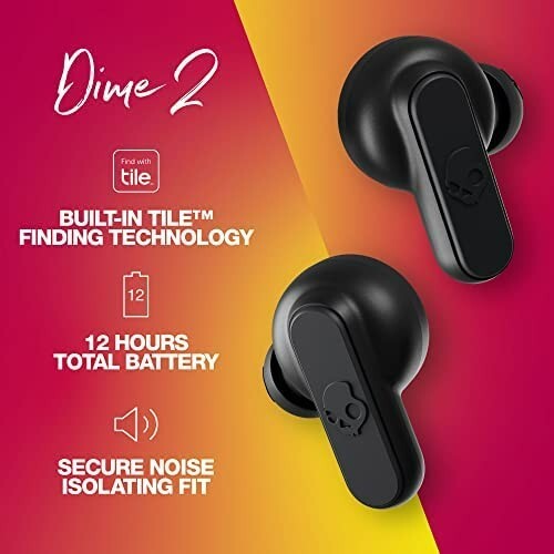 Skullcandy Dime True Wireless In-Ear Earbud – True Black (S2DMW-P740)
