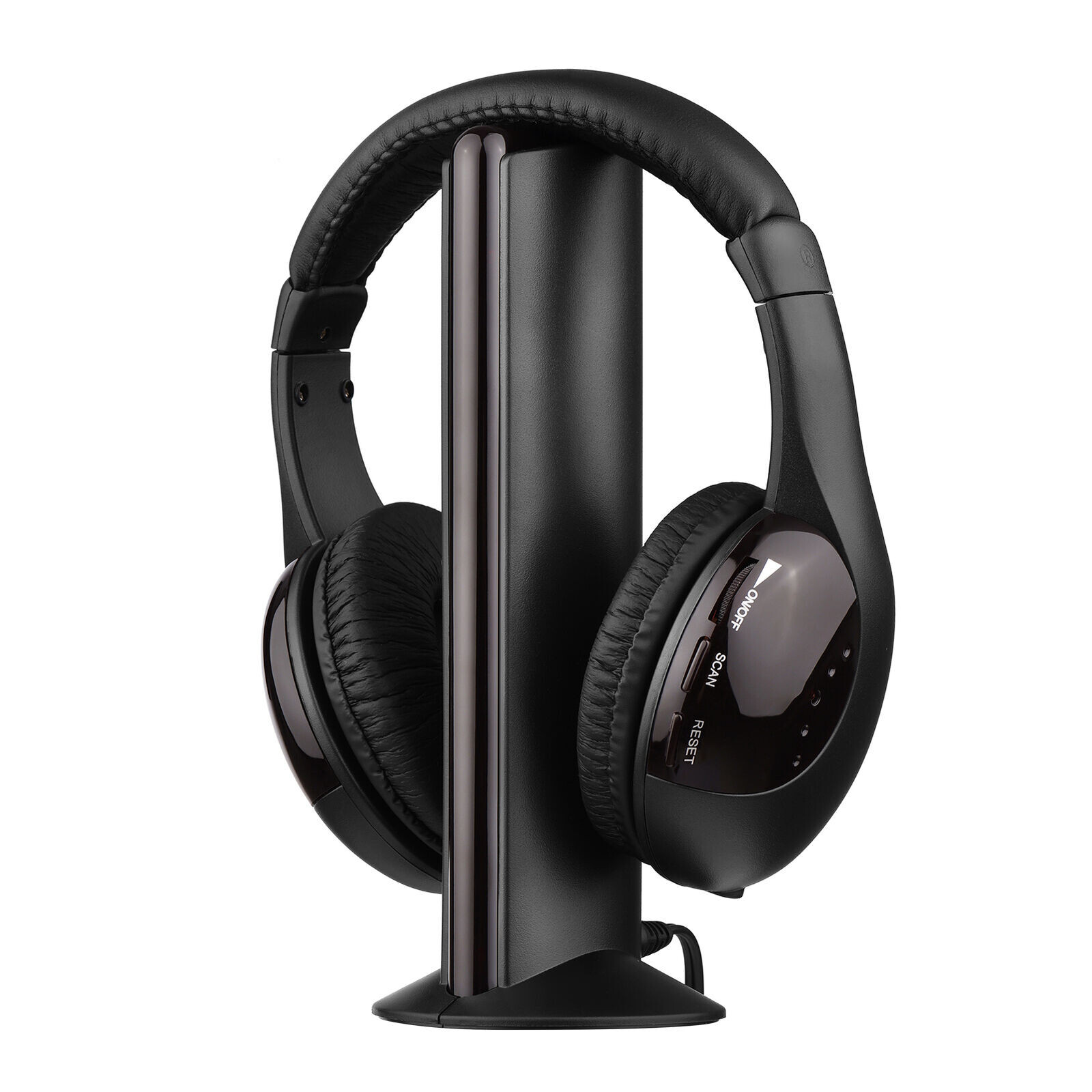 5 in 1 Wireless TV Headphone with RF Transmitter Hi-Fi Over-Ear Headset G7L5