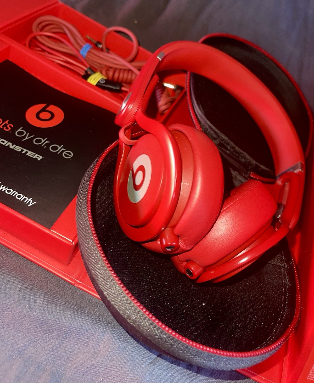 BEATS 🎧 MIXR MIXER DJ PROFESSIONAL WIRED HEADPHONES FIRE RED 🔴❤️
