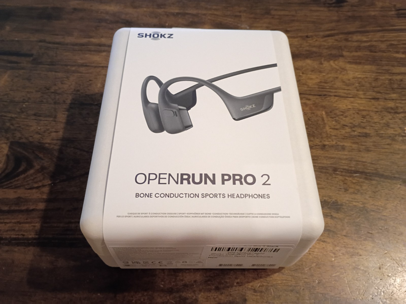 New Shokz OpenRun Pro 2 Bone Conduction Open-Ear Sport Headphones Black