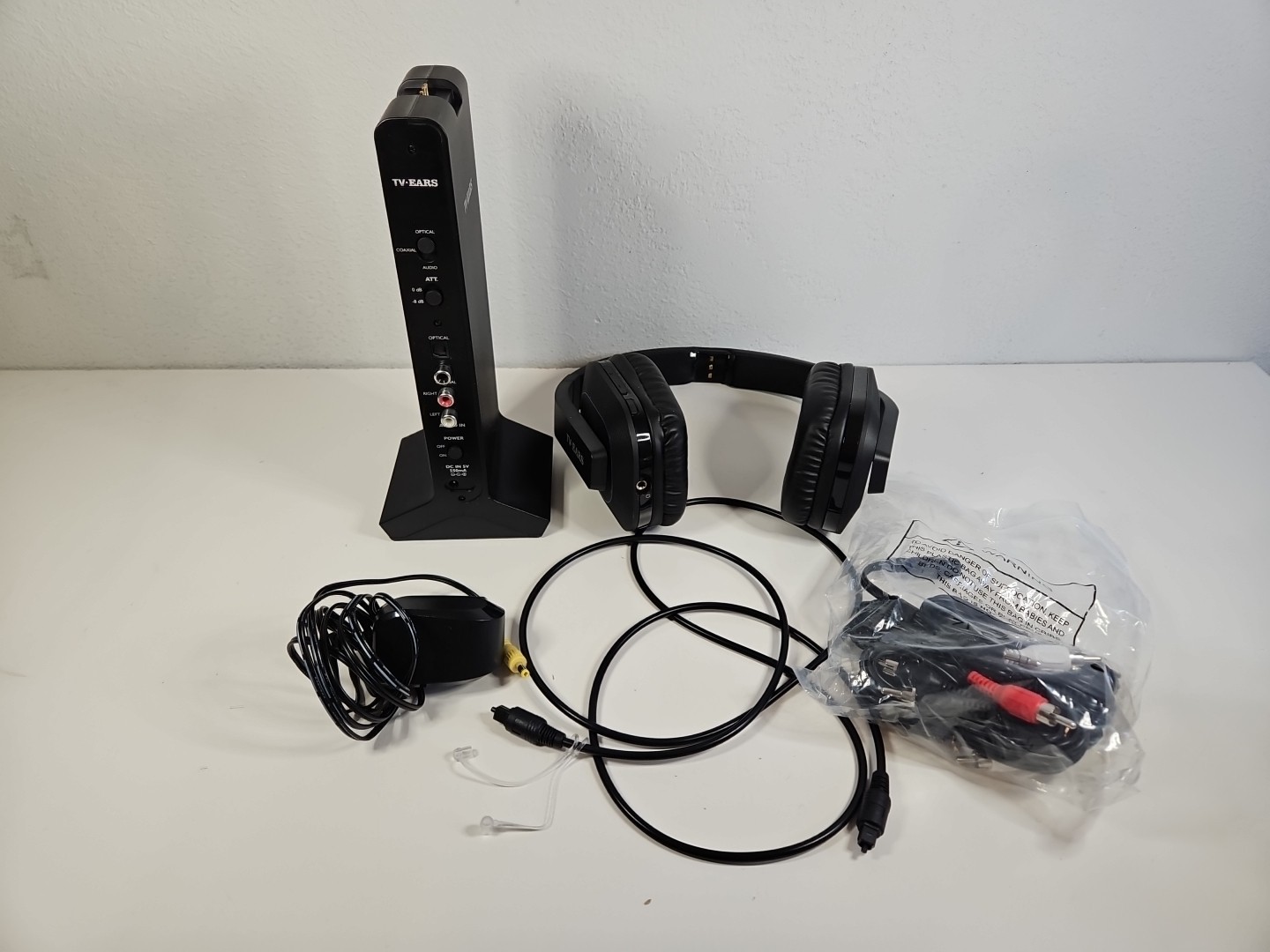TV EARS Voice Clarifying Headphones 100 Ft Over Ear Tested