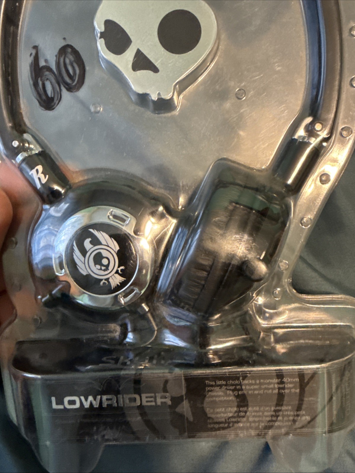 New Skullcandy Lowrider On Ear 40mm Headphones Foldable Liteweight Black