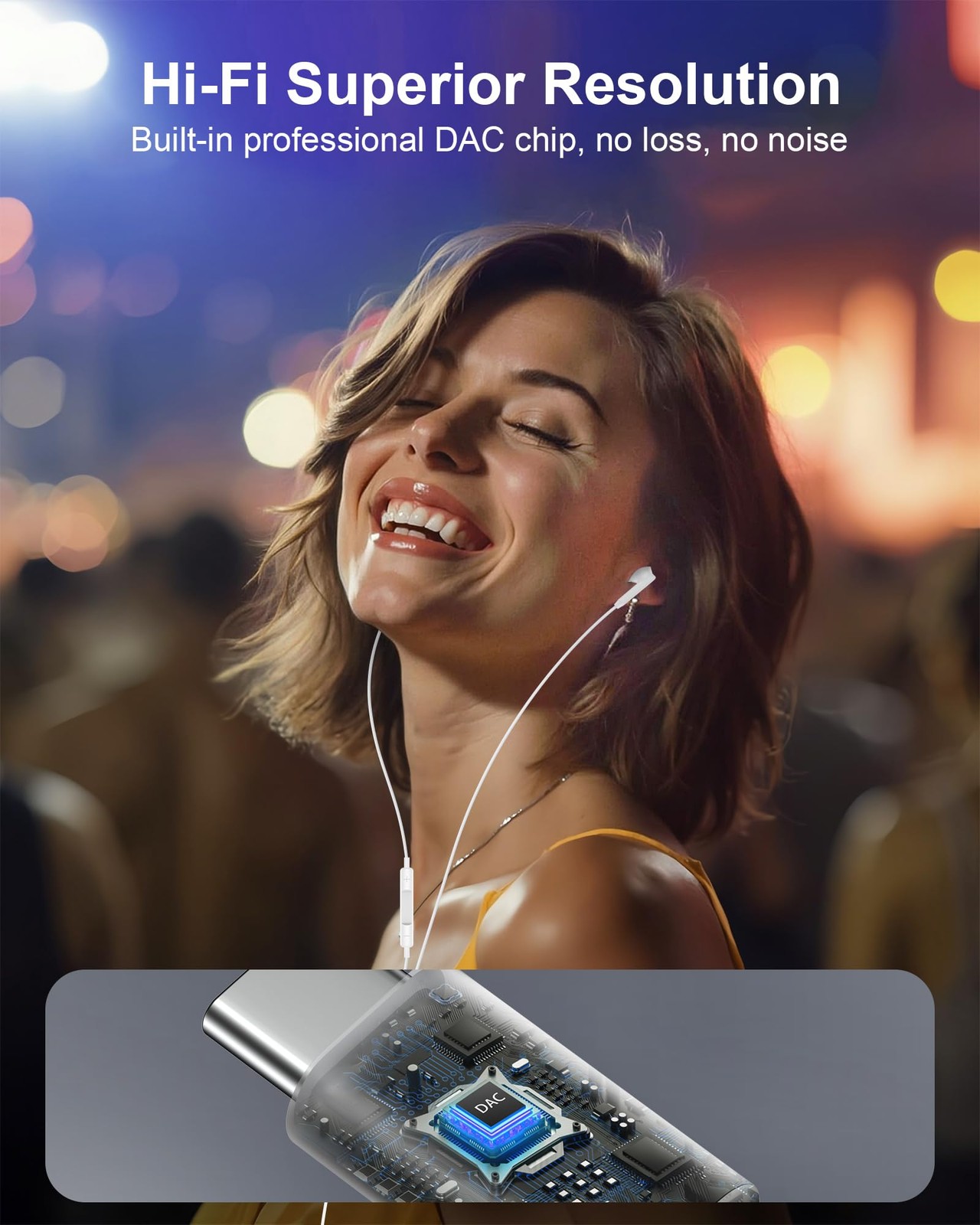 iPhone 17e 17 Headphones Wired USB C Ear Buds for 17 Pro Max White