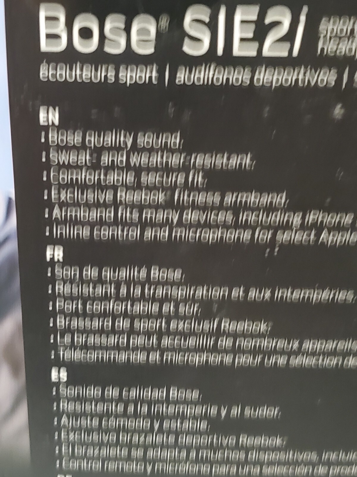 Bose SIE2i Sport Headphones Exclusive Reebok Armband Made 4 Apple iPod iPhone ++