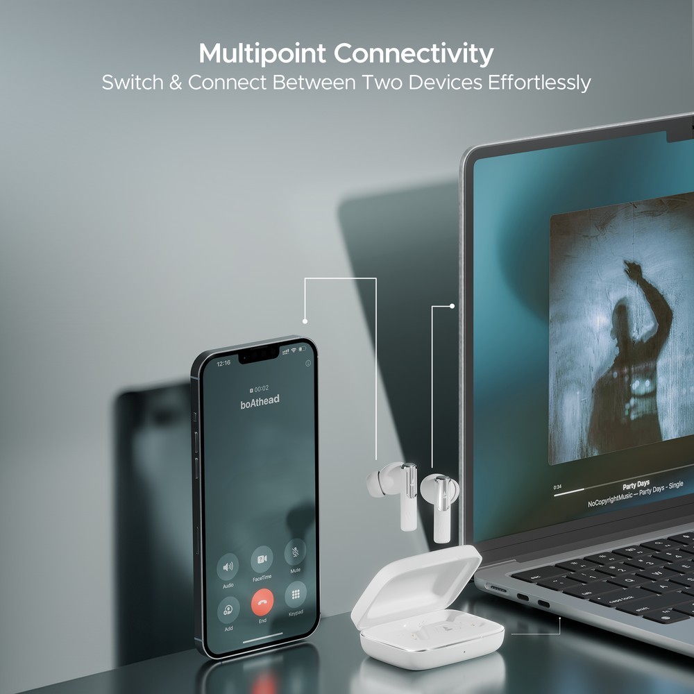 boAt Nirvana Ivy Wireless Earbuds, 50 Hours Playback, 50dB ANC, 360 Spatial…