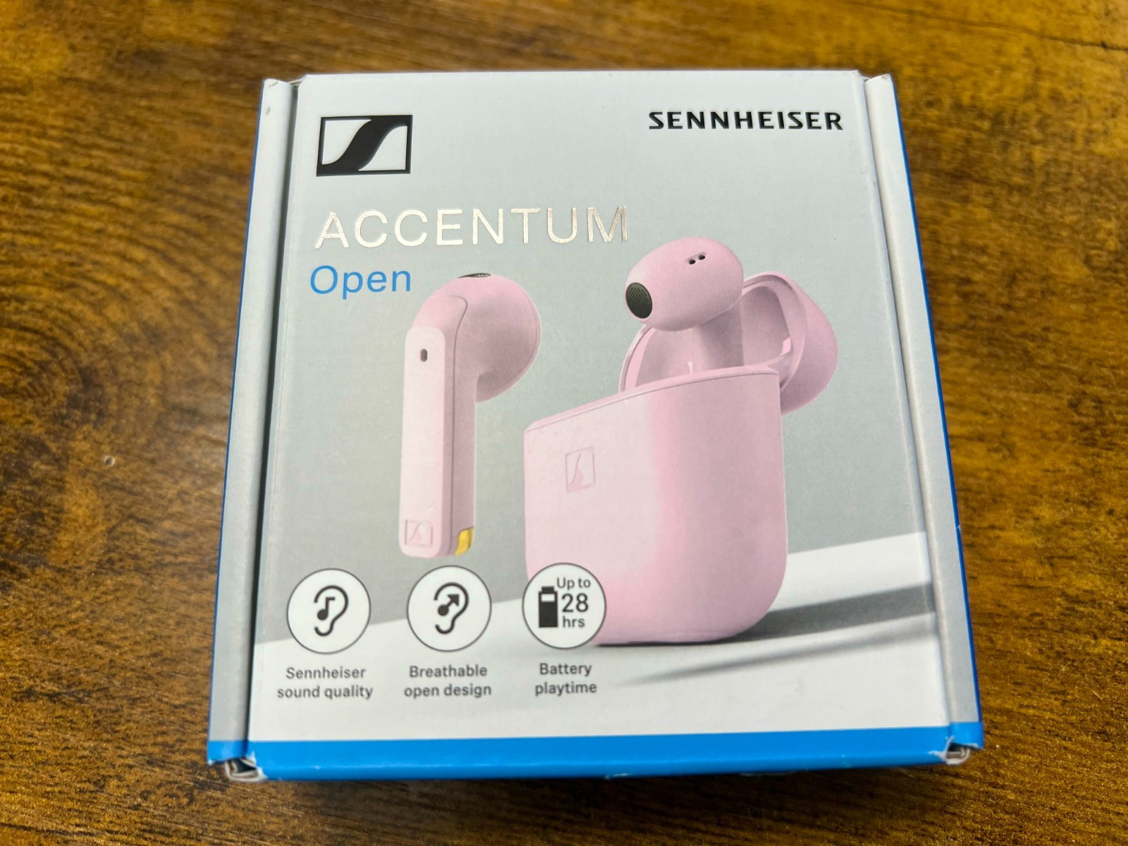 Sennheiser ACCENTUM Open Wireless Bluetooth Earbuds – Pink – Open Box