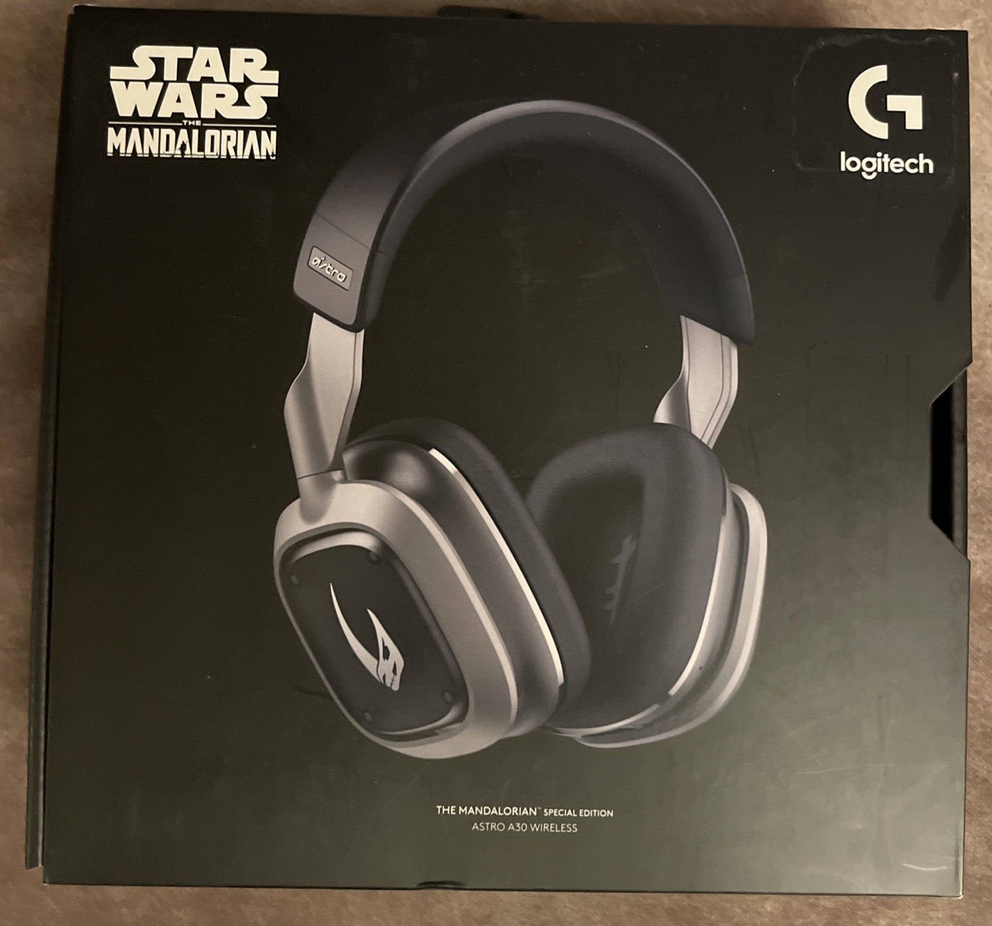 New Logitech Star Wars The Mandalorian A30 Wireless Headphones Black 939-002147