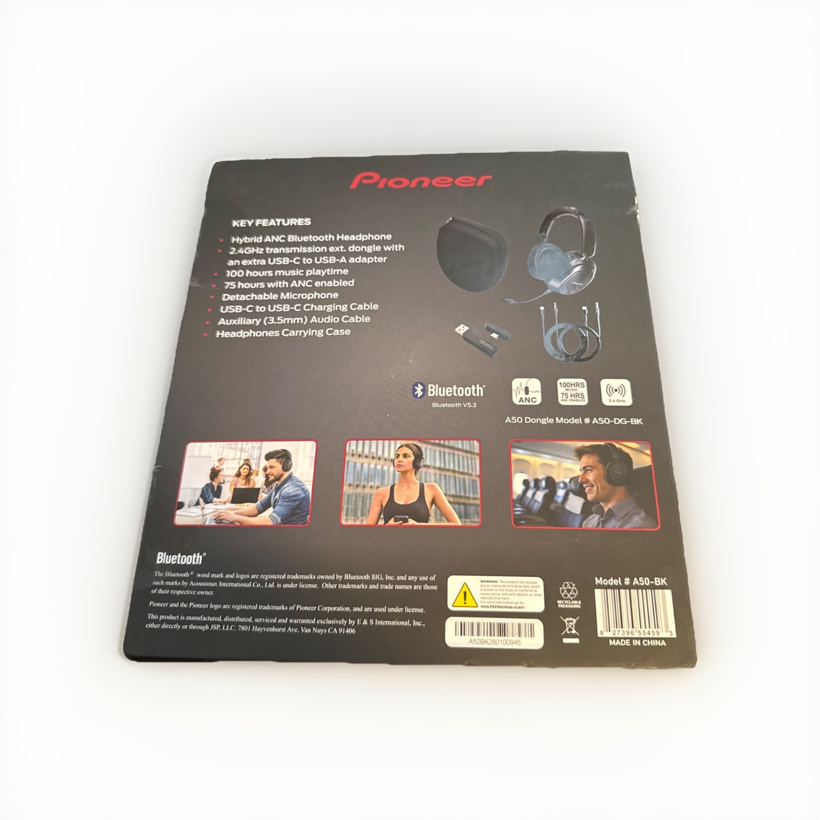 Pioneer A50-BK Headphones – Professional Studio Monitor