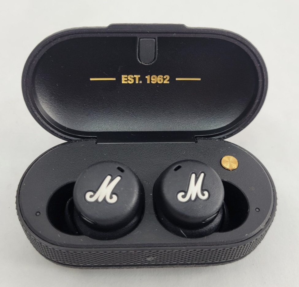 Marshall Mode II 2 Bluetooth Wireless In-ear Earbuds with Charging Case – Black