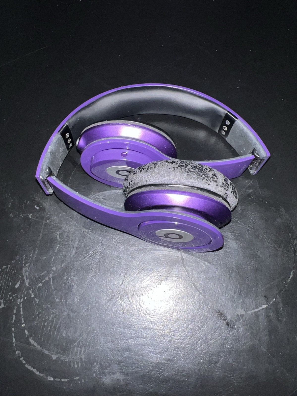Beats Solo HD Purple 3.5mm Jack Live Monitoring On-Ear Headphones With Case See