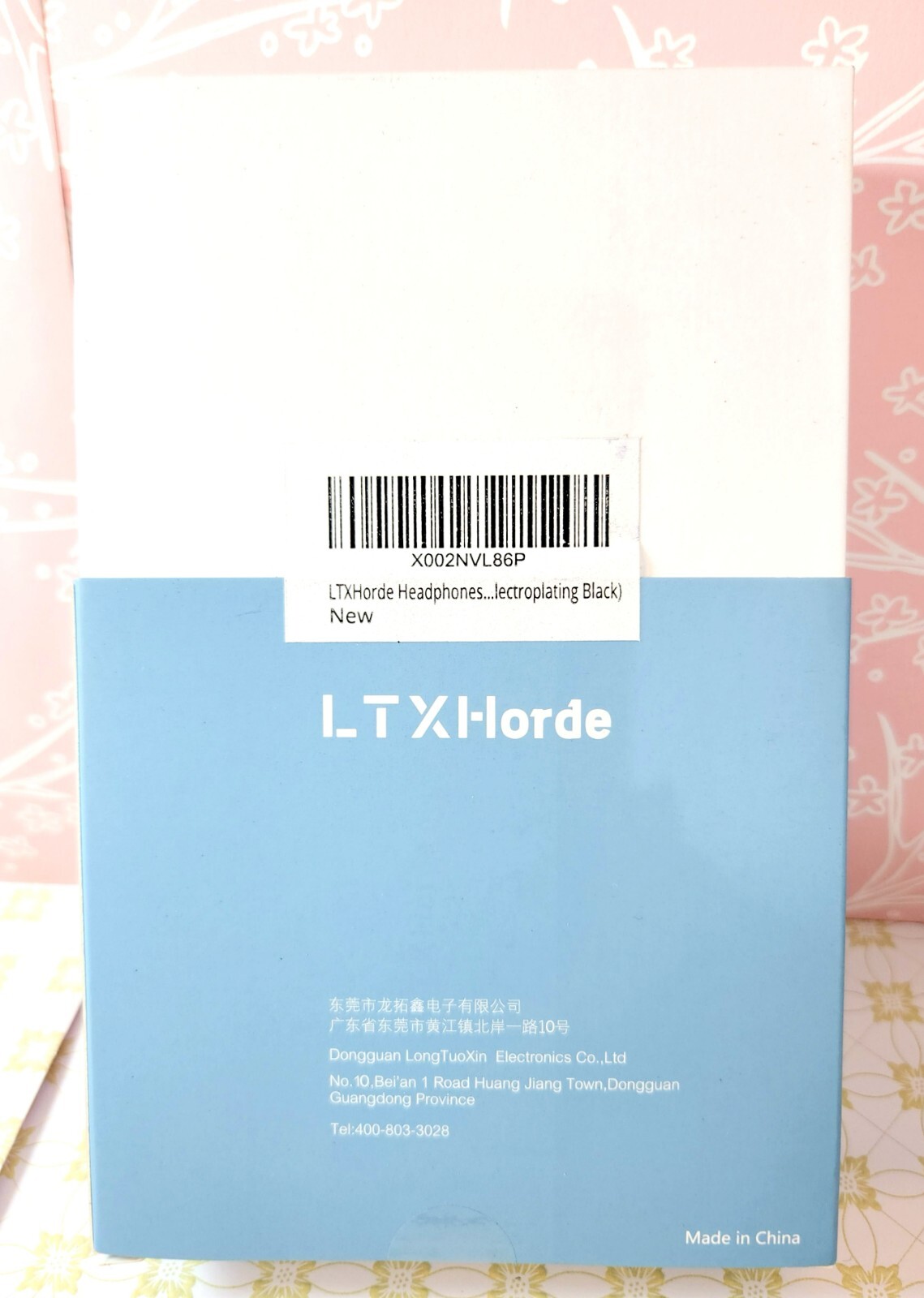 LTXHorde Earbuds Ergonomics Wired Headphones 3.5mm Plug (Transparent Black)