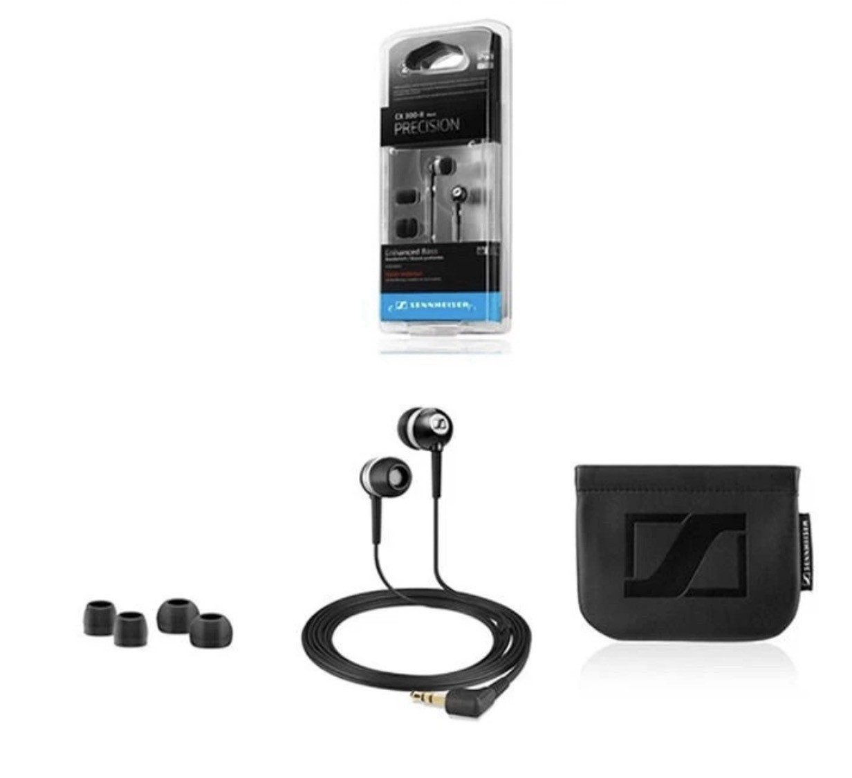 Sennheiser CX300 II CX300II Precision Bass-Driven In Ear Earphones Headphones