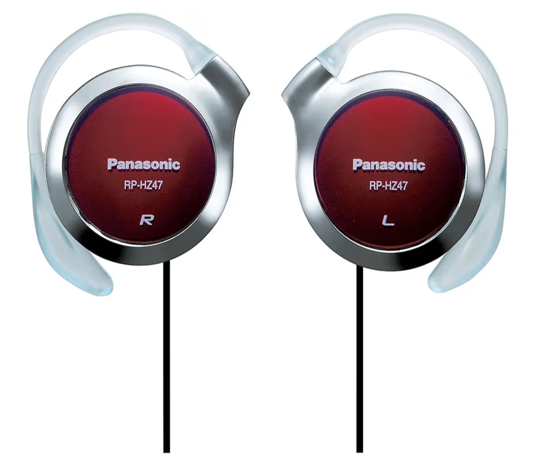 New Panasonic RP-HZ47-R Clip-on Headphones Ultra Slim 9.9mm JDM Retro Japan