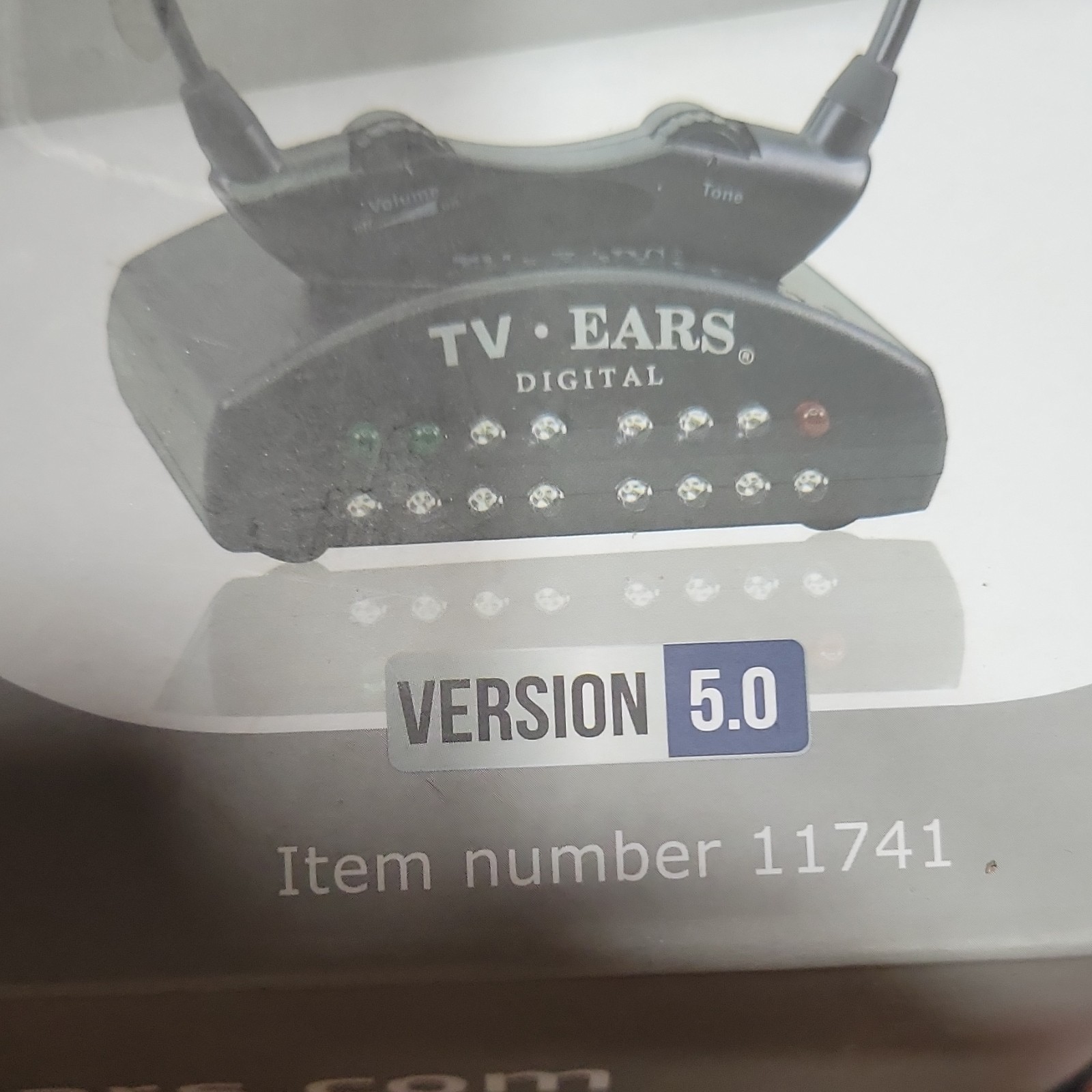 TV Ears Wireless Black Version 5.0 Item #11741 Voice Clarifying Listening