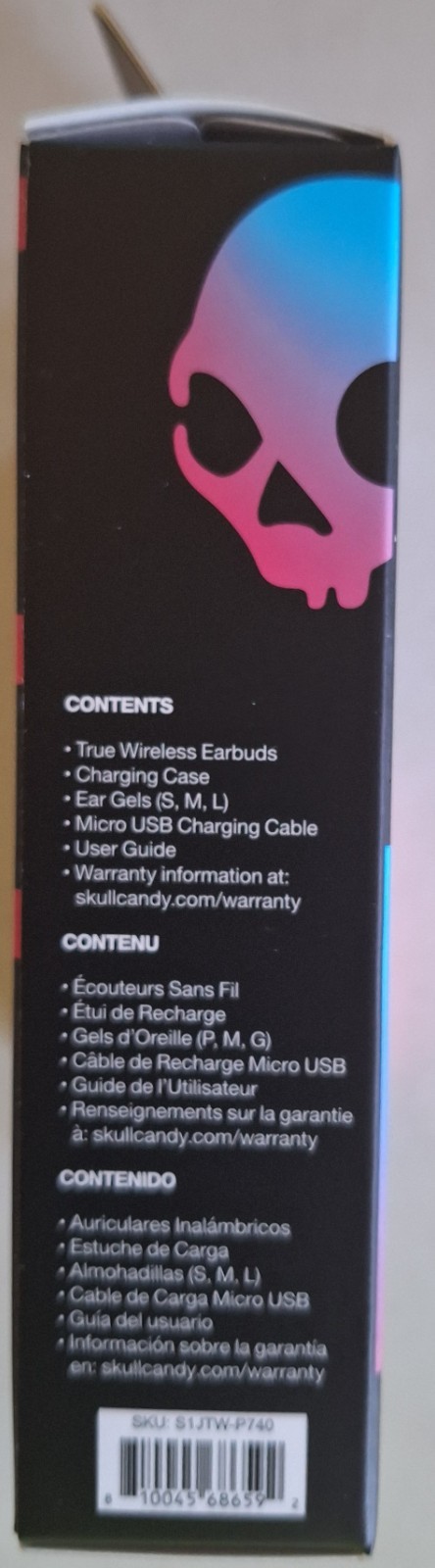 Skullcandy Jib True 2 Wireless Earbuds, New in Box, Charging Case, Black