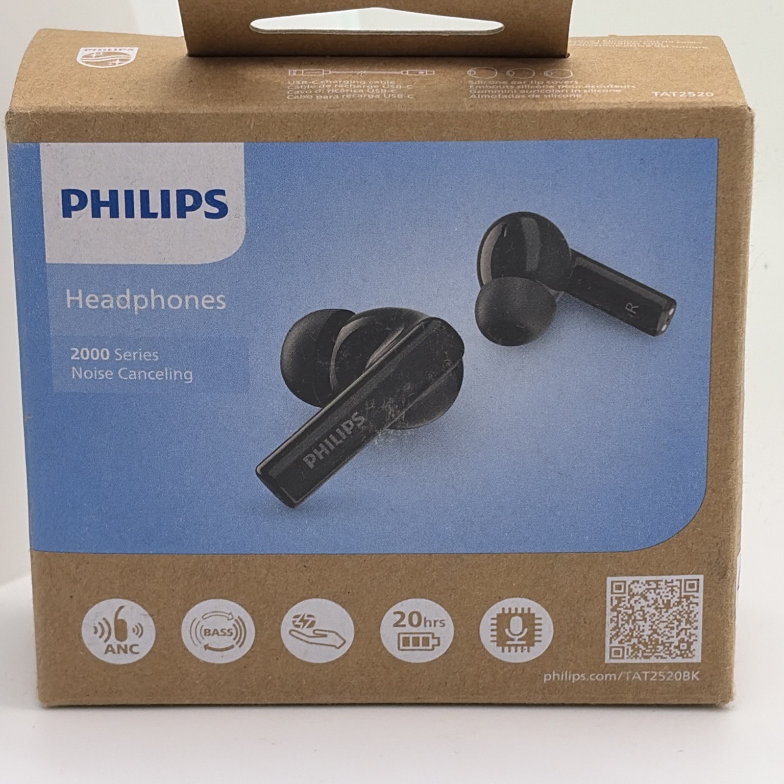 Philips T2520 True Wireless Earbuds, Bluetooth 5.4, Active Noise Cancelling