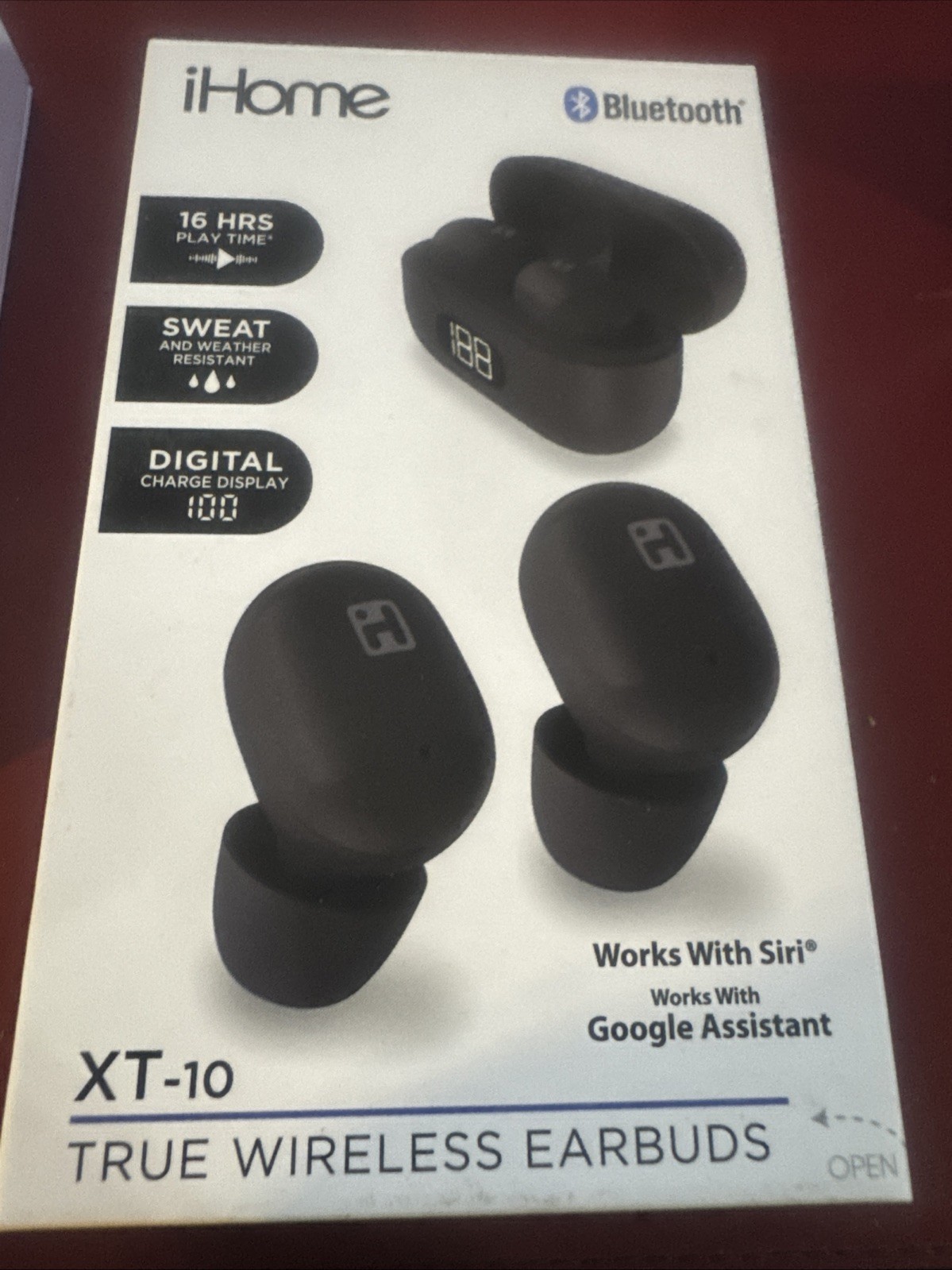 IHOME HMAUBE213BK IHOME BT True Wireless Earbuds XT10