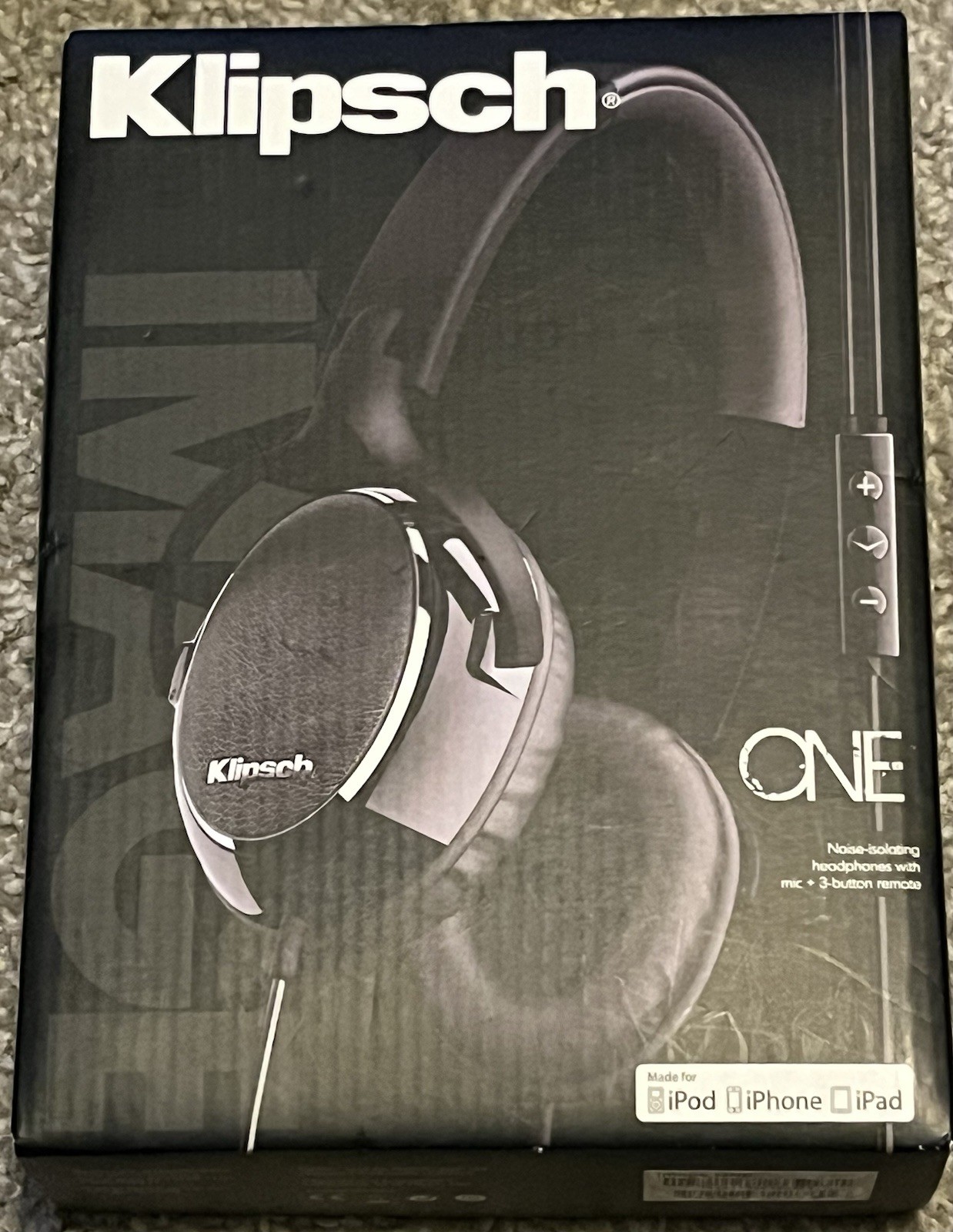 Klipsch One On-Ear Stereo Headphones with Mic + 3 Button Remote