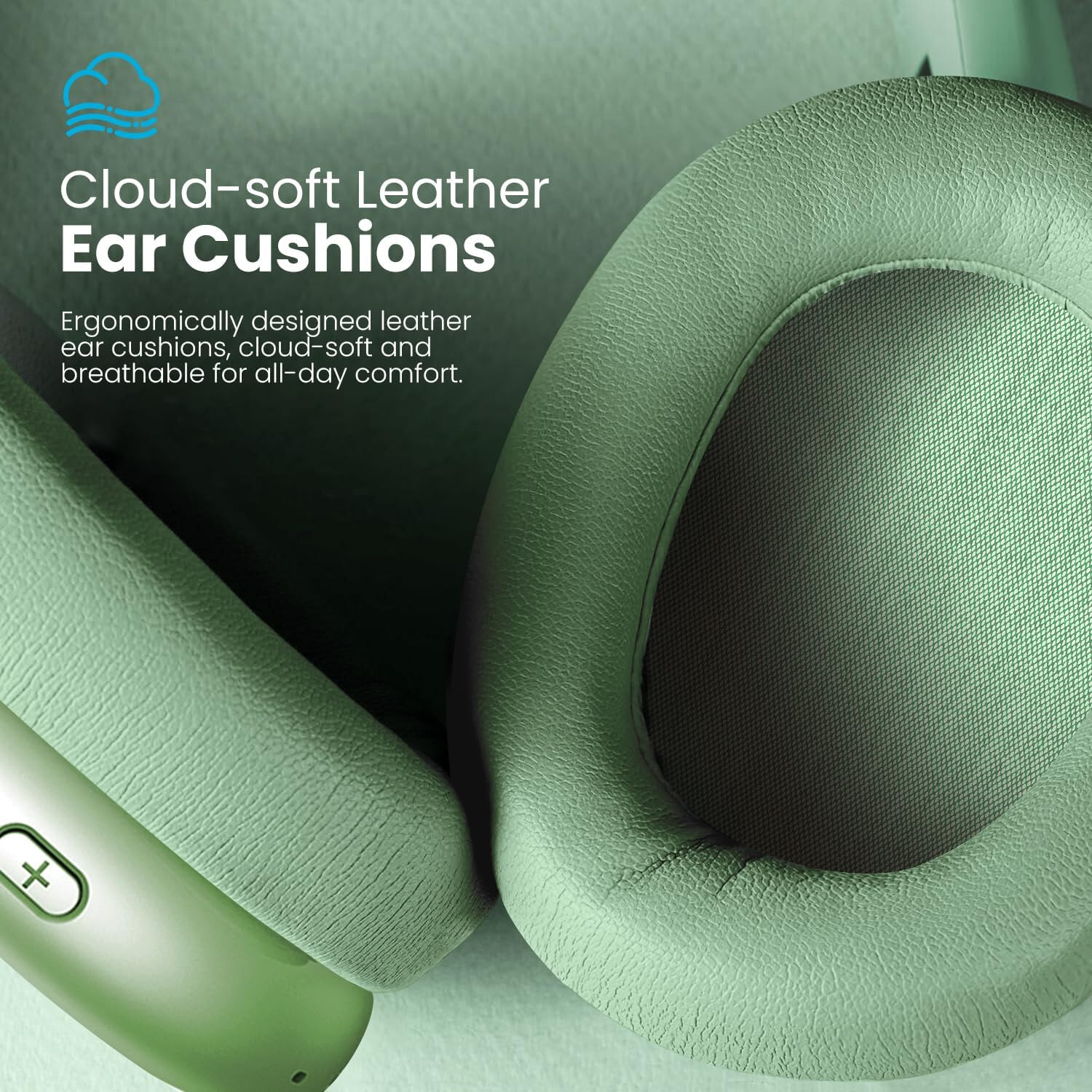Audifonos inalambricos bluetooth con cancelacion de ruido y microfono verde hoy