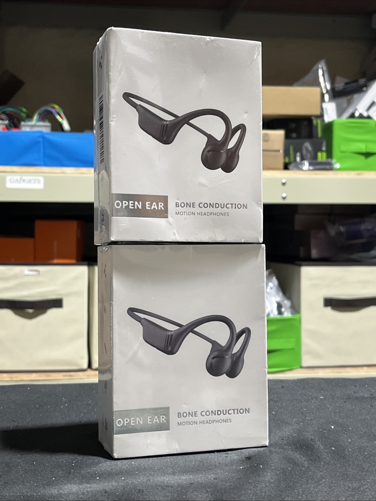 Open Ear Bone Conduction Sports Ear-Hook Headphones Bluetooth 5.4 Black IPX5