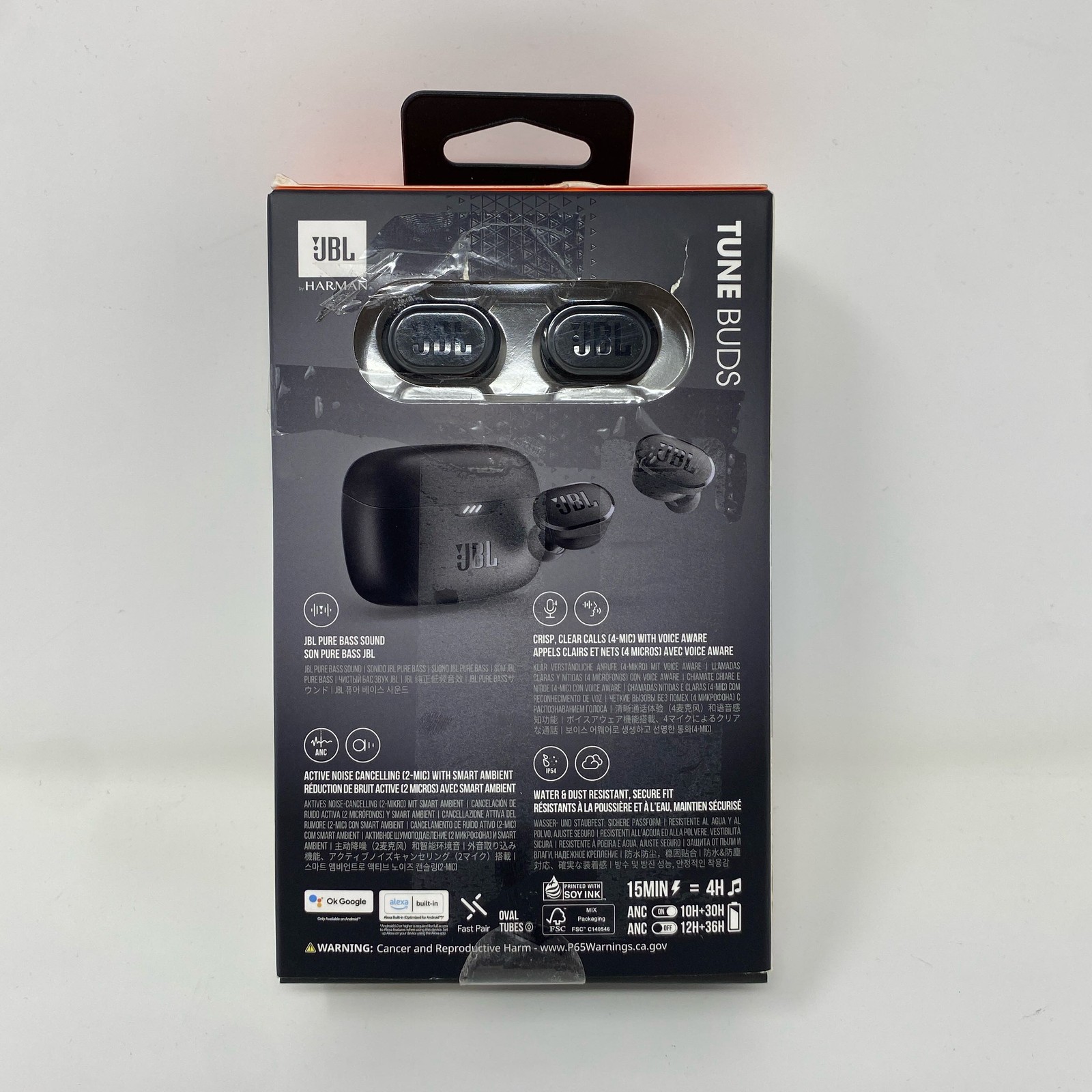 JBL Tune Buds ANC True Wireless Earbuds Black JBLTBUDSBLKAM