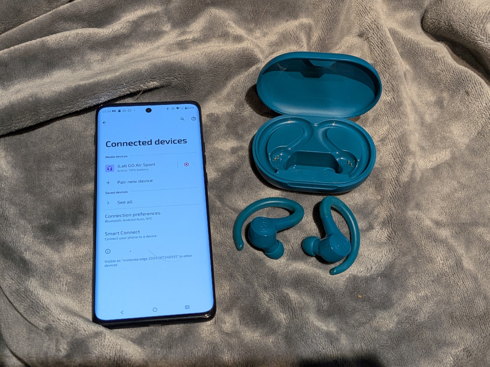 Bluetooth Wireless Over-Ear Active Noise Canceling Go Sport JLAB.