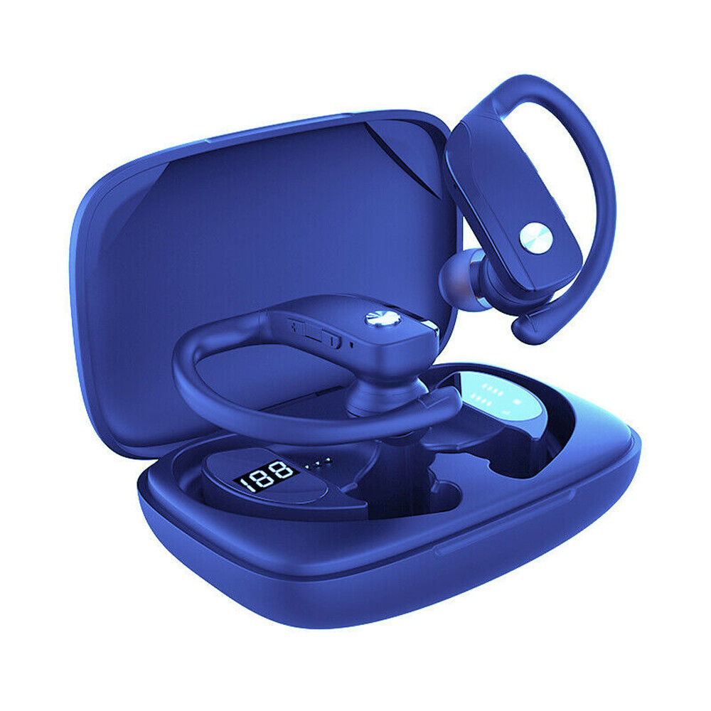 Bluetooth 5.0 Wireless Earbuds Mic Earphone Ear-hook Sport Waterproof Headphones
