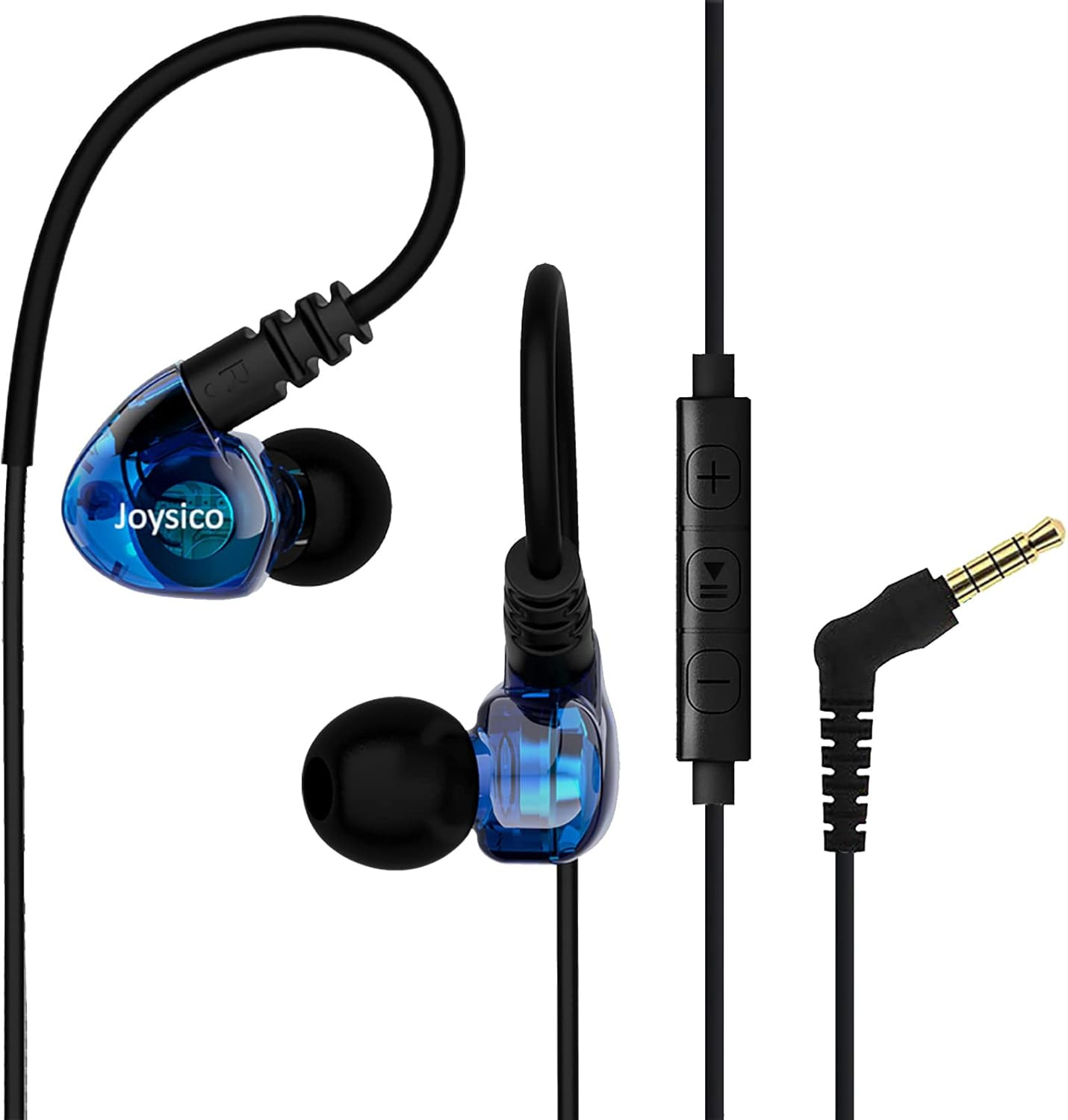 Wired over Ear Earbuds for Kids Women Small Ears, Sport In-Ear Headphones Earhoo