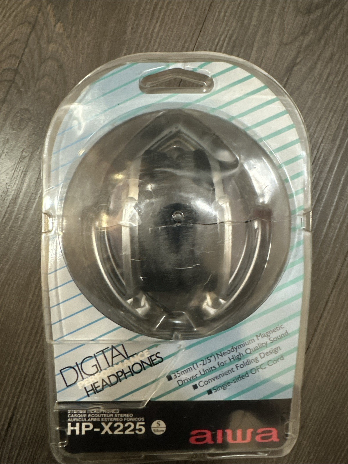 Vintage AIWA Foldable Digital Performance Headphones NOS AIWA HP-X225 Sealed NEW