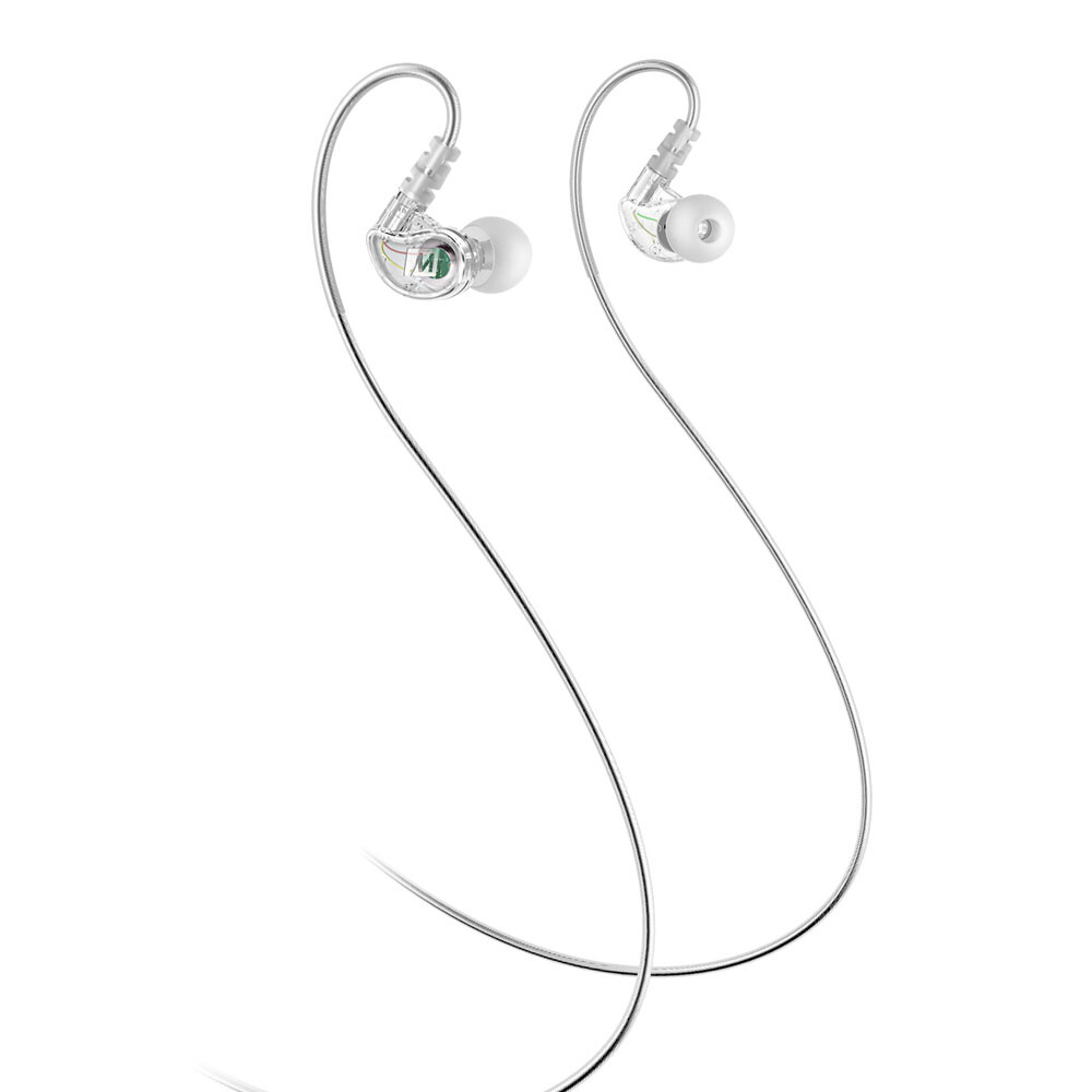 MEE Audio M6 2nd Generation In-Ear Sports Memory Wire Earphones – Clear