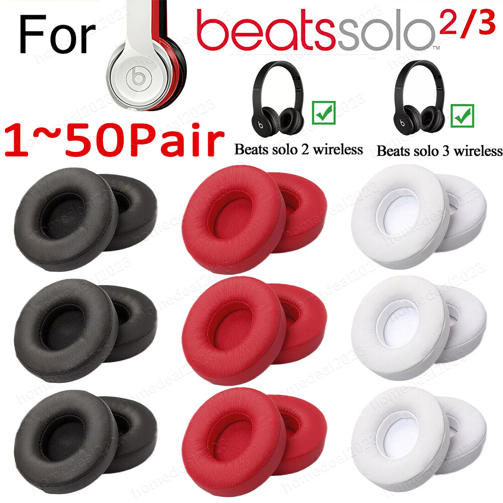 Replacement Ear Pads For Beats by Dr Dre solo2 /solo3 Earpad Cushion Cover Lot