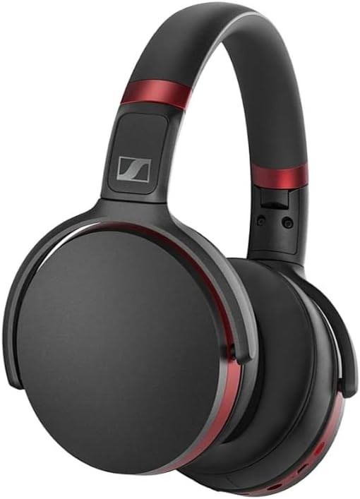 Sennheiser HD 458BT Wireless Headphones Bluetooth 5.0 ANC Black/Red NEW