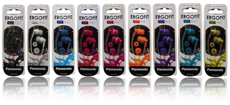 Panasonic RP-HJE125 Ergofit In-Ear Headphones Earphones Earbuds FREE SHIPPING!!!