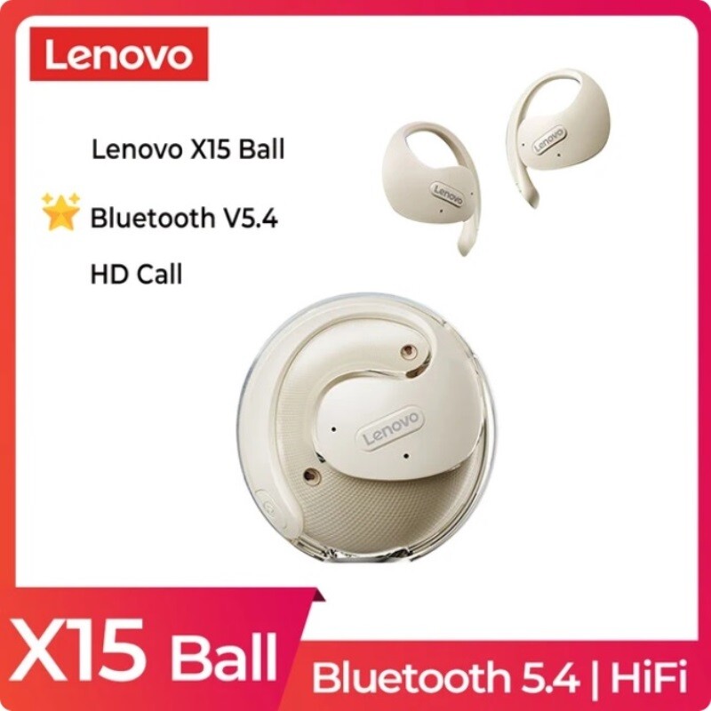 Lenovo X15 Pro 2024 Newest AeroWave Elite Sporty Style Bluetooth Hi-Fi Earbuds