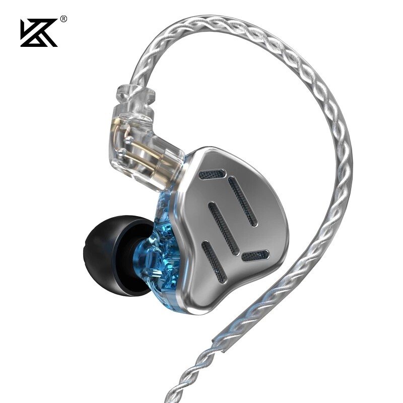 KZ ZAX In Ear Earphones 1DD+7BA HIFI Bass Monitor Headset Hybrid technology Nois
