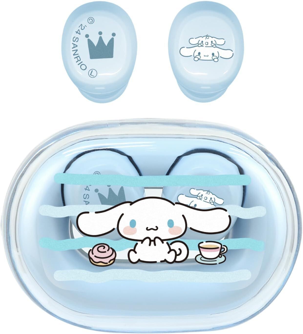 Cinnamoroll Wireless Stereo Earphones Blue SANG-458CN Gourmandise Sanrio