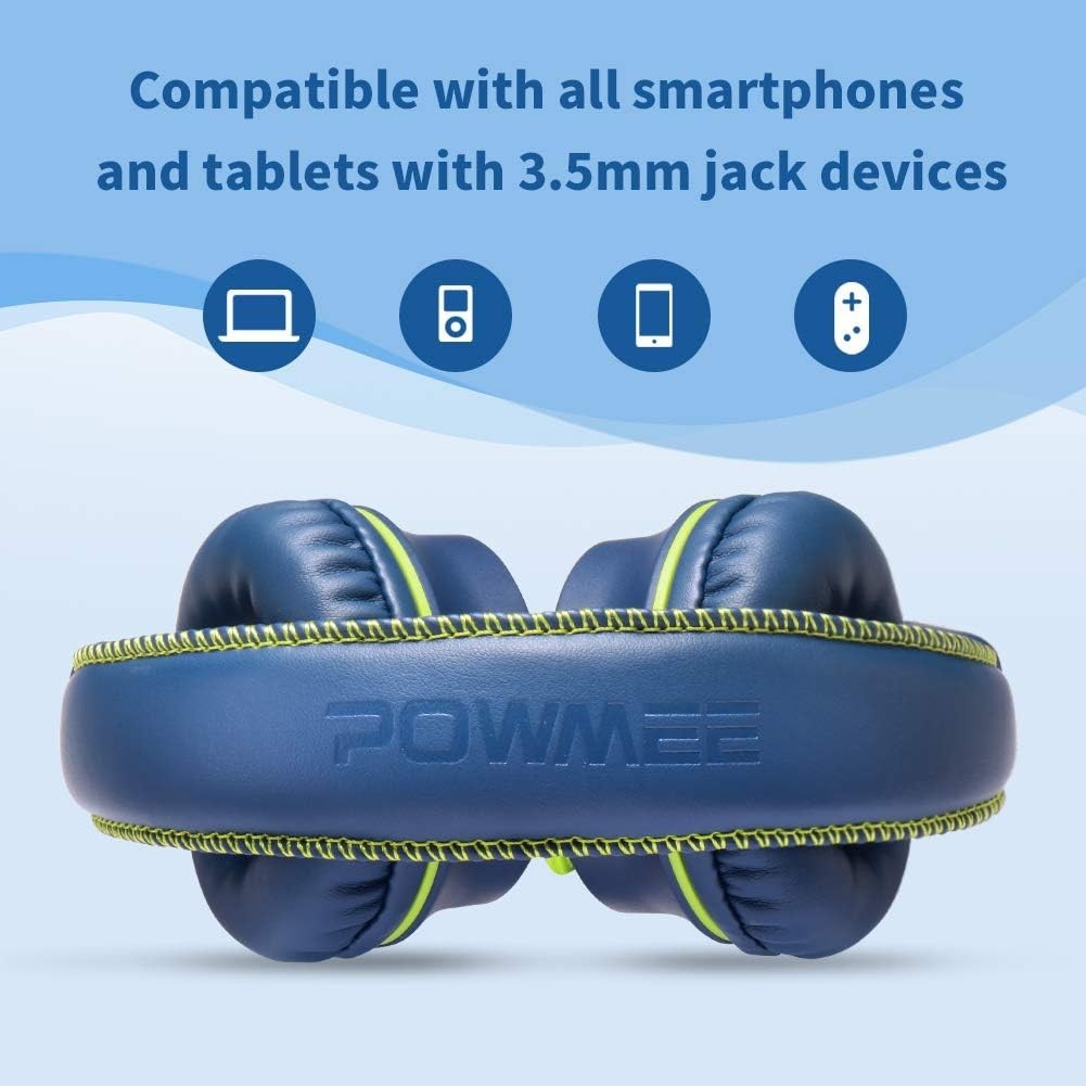 M2 Adjustable On-Ear Headphones for Kids – Noise Cancelling, Tangle-Free Design
