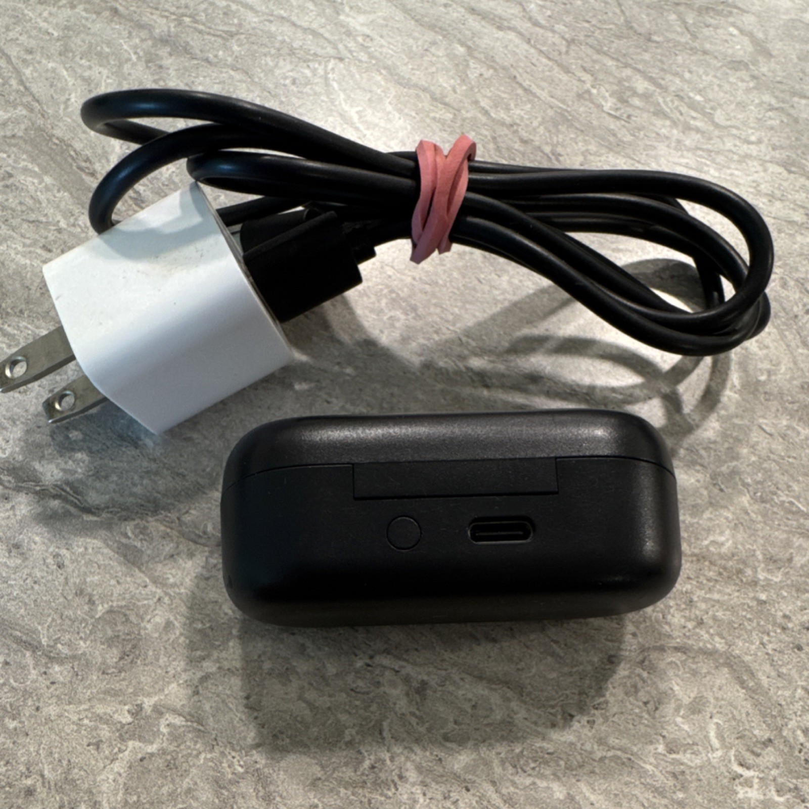 Sony Black True Wireless Bluetooth In-Ear Earbuds w/ Charging Case, USB Cable