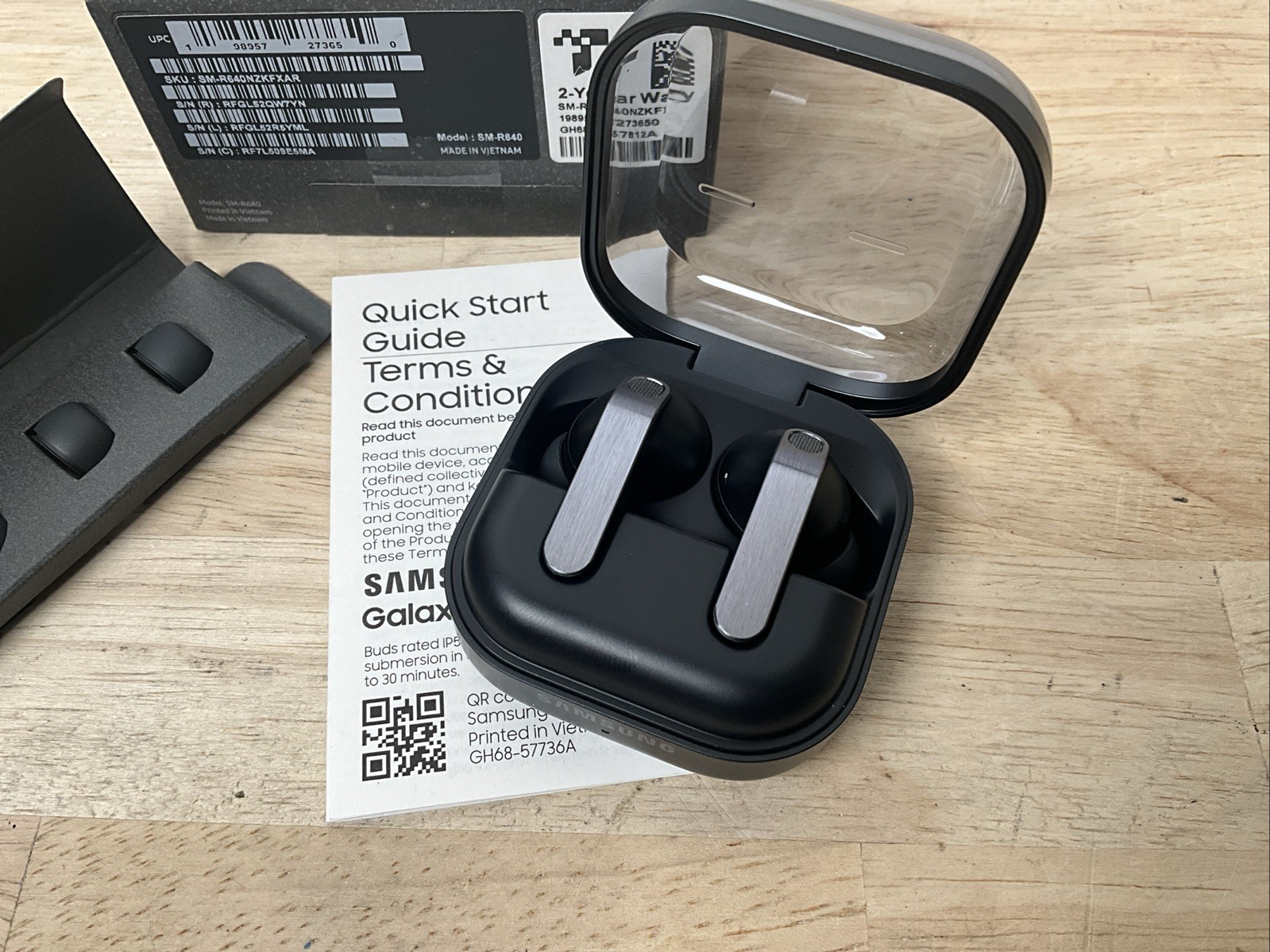 Samsung Galaxy Buds 4 Pro SM-R640 True Wireless Bluetooth Earbuds – Black