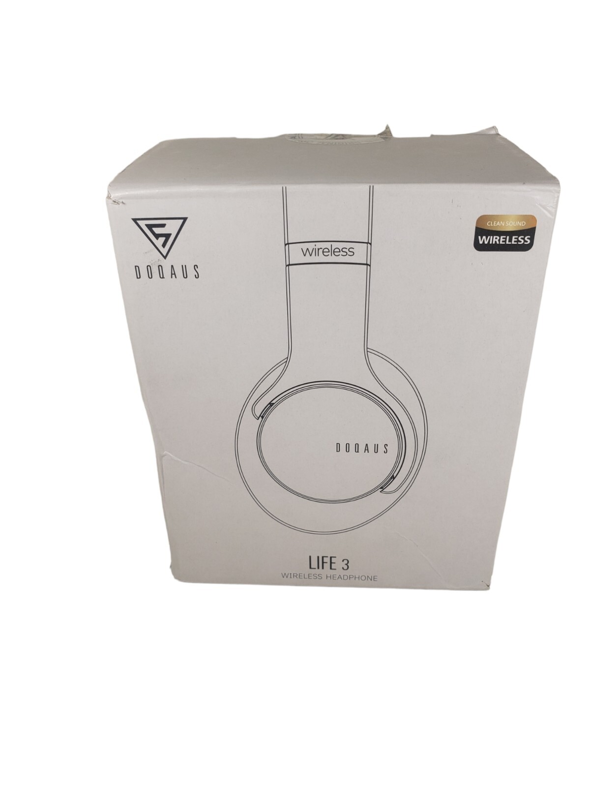 DOQAUS Life 3 Bluetooth Headphones Over Ear Wireless Black NEW/OPEN BOX
