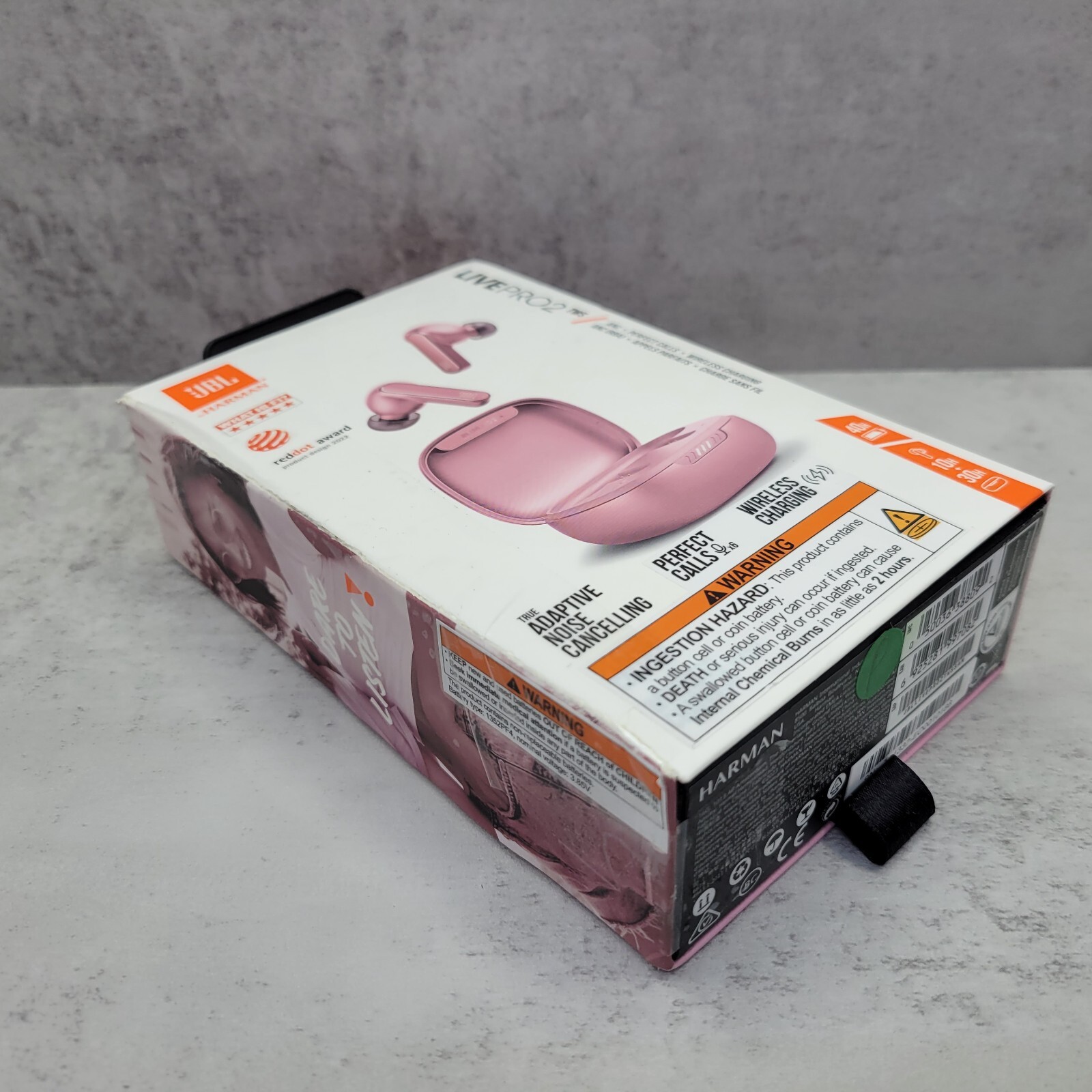 JBL Harman Live Pro2 TWS Wireless Bluetooth Adaptive Noise Cancelling -Rose Pink