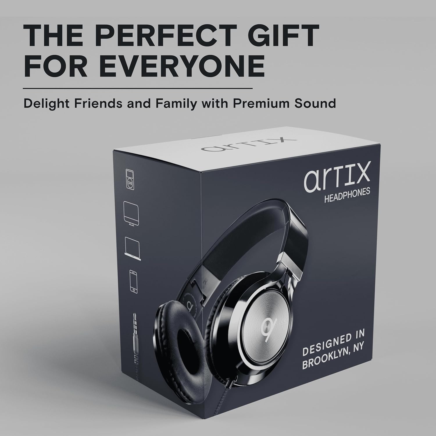 CL750 Wired Headphones with Mic – Noise Isolating Foldable Design for All Ages