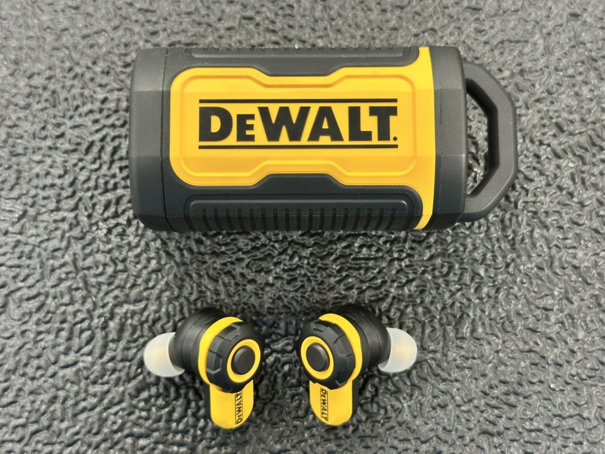 DEWALT Heavy Duty Bluetooth Jobsite Pro X2 ANC True Wireless Earbuds (PD1123823)